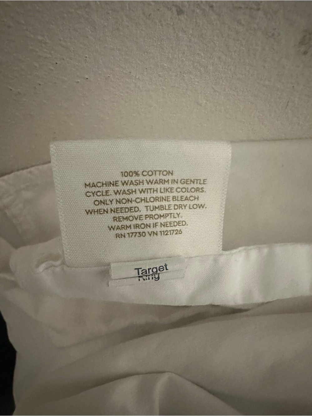 King Solid Performance Deep Pocket 400 Thread Count Sheet Set White - Threshold™ - Picture 5 of 5